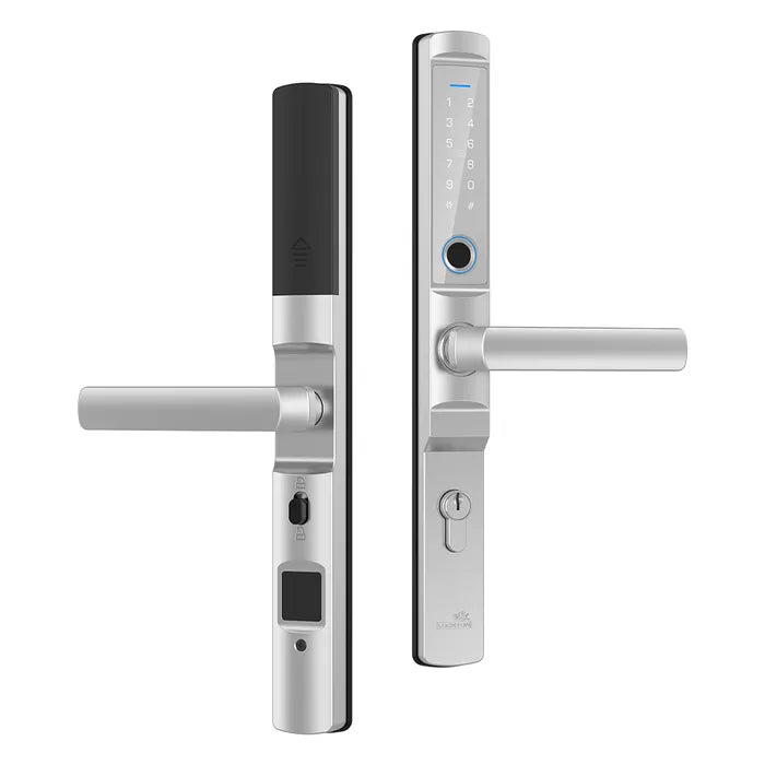 LOCKTON 'E-Series' (Euro Narrow Leverset) SMART DOOR LOCK Silver